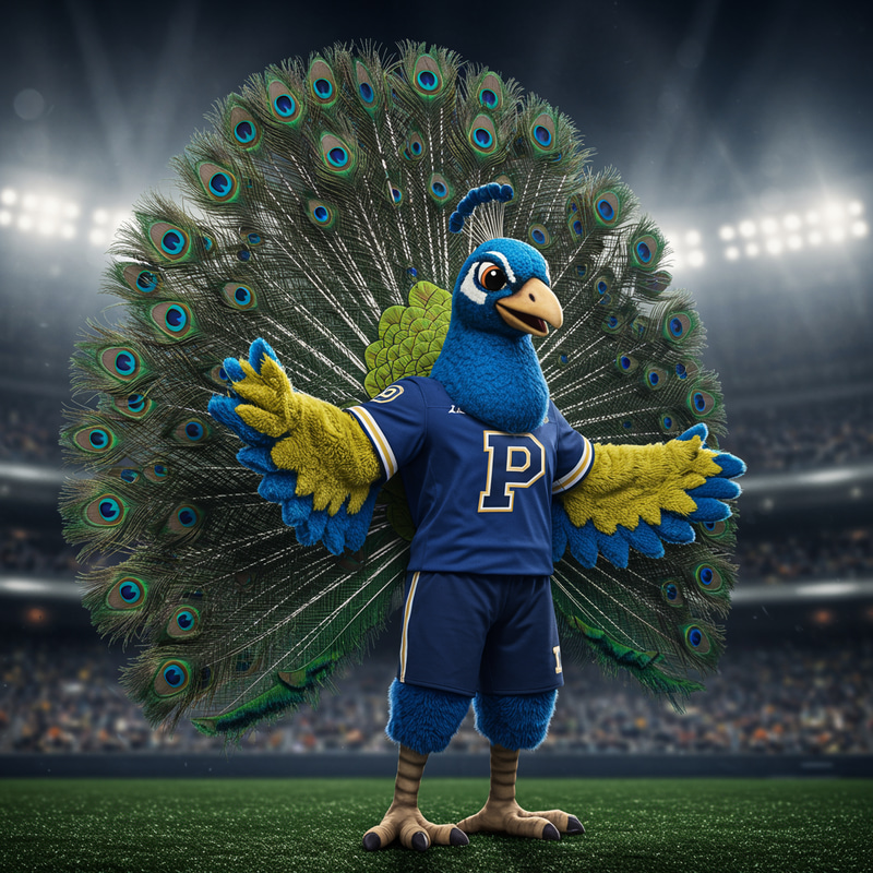 Vibrant Peacock Mascot Design Vibrant Peacock Mascot Design