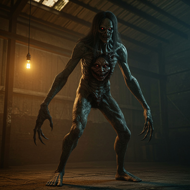 Creepy Monster with Face on Chest Creepy Monster with Face on Chest