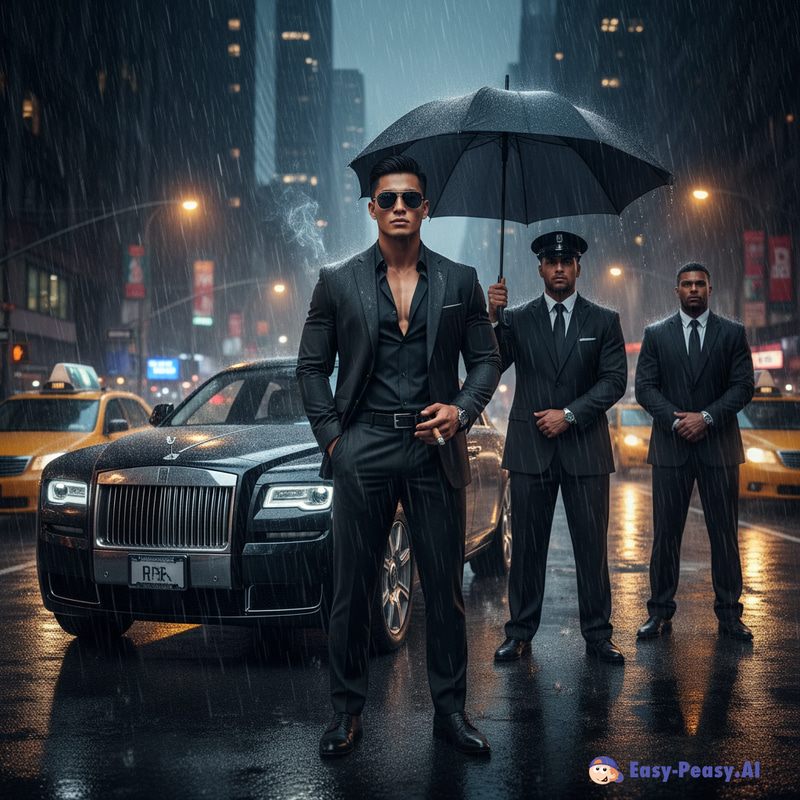 Hyper Realistic Portrait of a Mafia Boss in NYC Hyper Realistic Portrait of a Mafia Boss in NYC