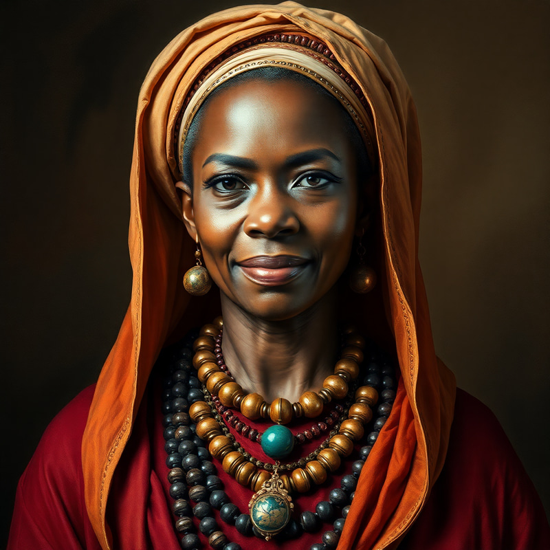 Regal African Mother of King Digital Art