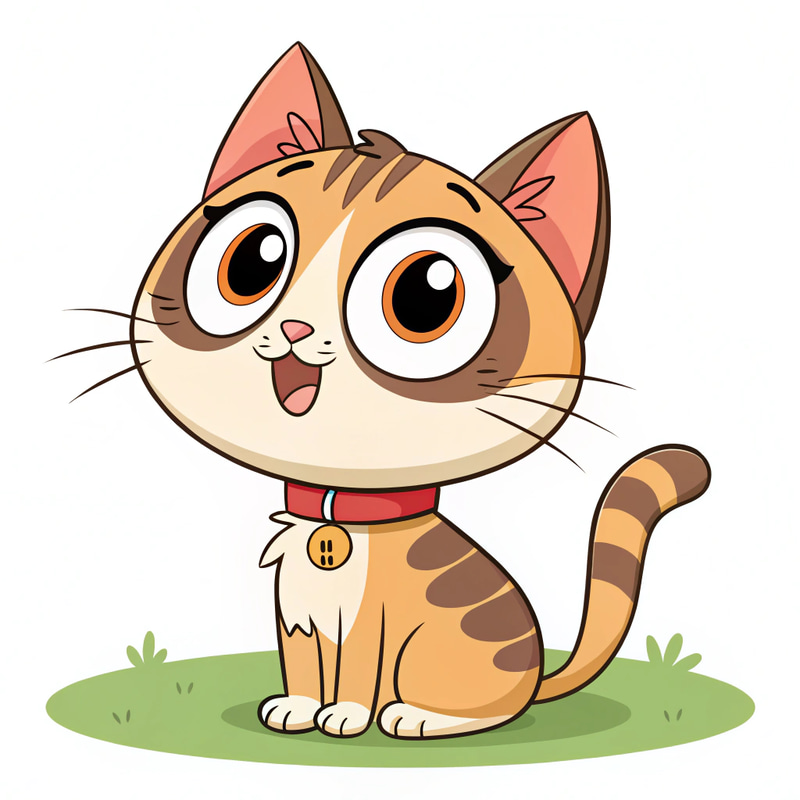 Cartoon Cat from the Photo Cartoon Cat from the Photo