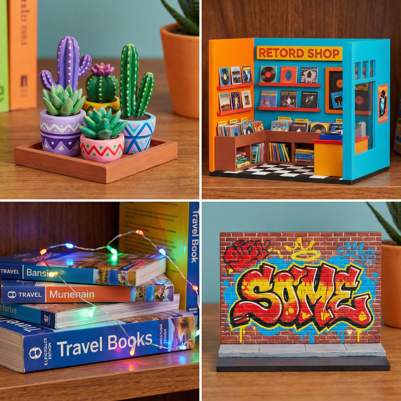 Colorful Closeup of Cool Places