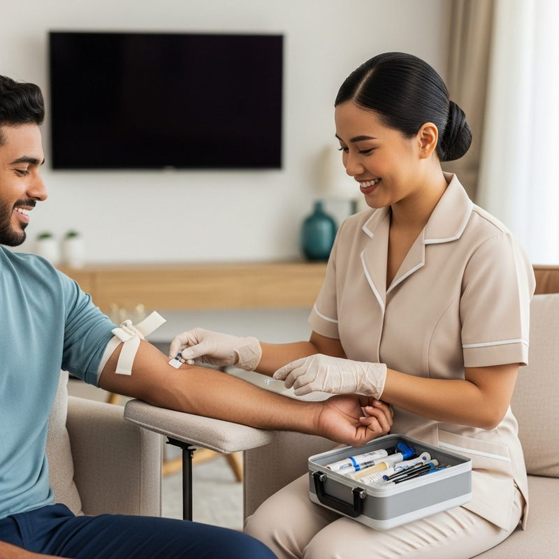 Home Blood Testing by Professional Filipina Nurse Home Blood Testing by Professional Filipina Nurse