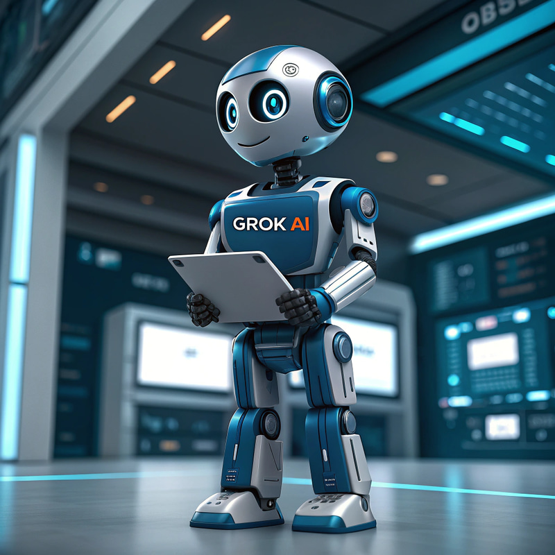Grok AI Male Robot Representation Grok AI Male Robot Representation