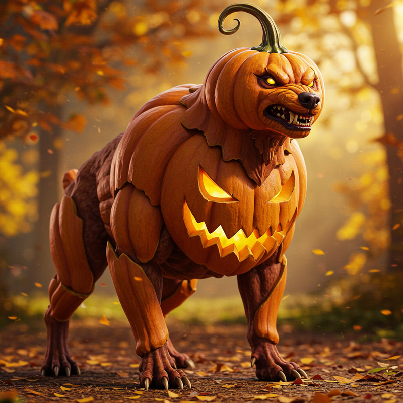Pumpkin War Hound Hybrid: A Unique Creature Pumpkin War Hound Hybrid: A Unique Creature