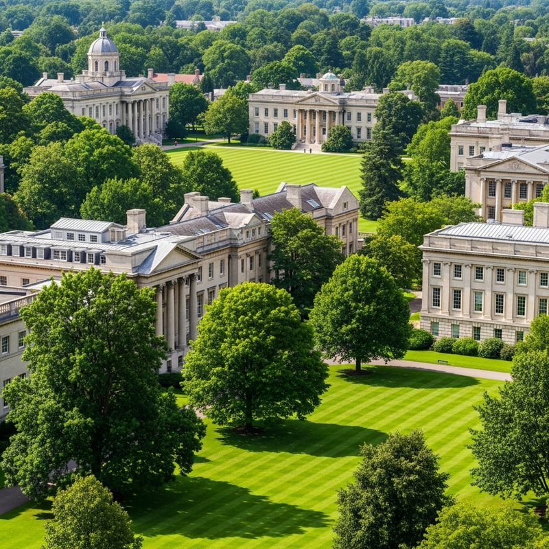 University Campus Design with Green Spaces University Campus Design with Green Spaces