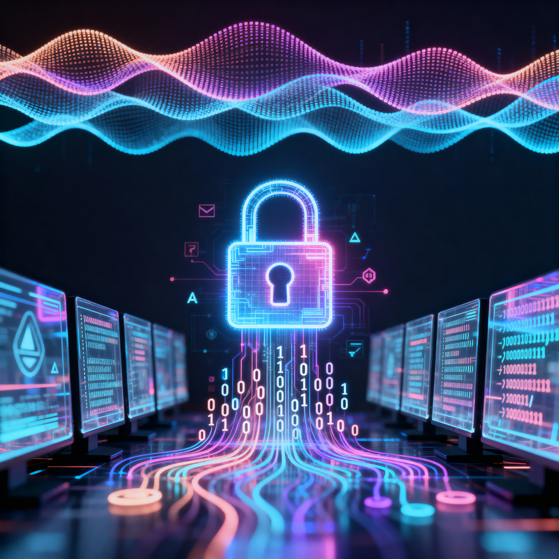Futuristic Data Security Visualization Futuristic Data Security Visualization