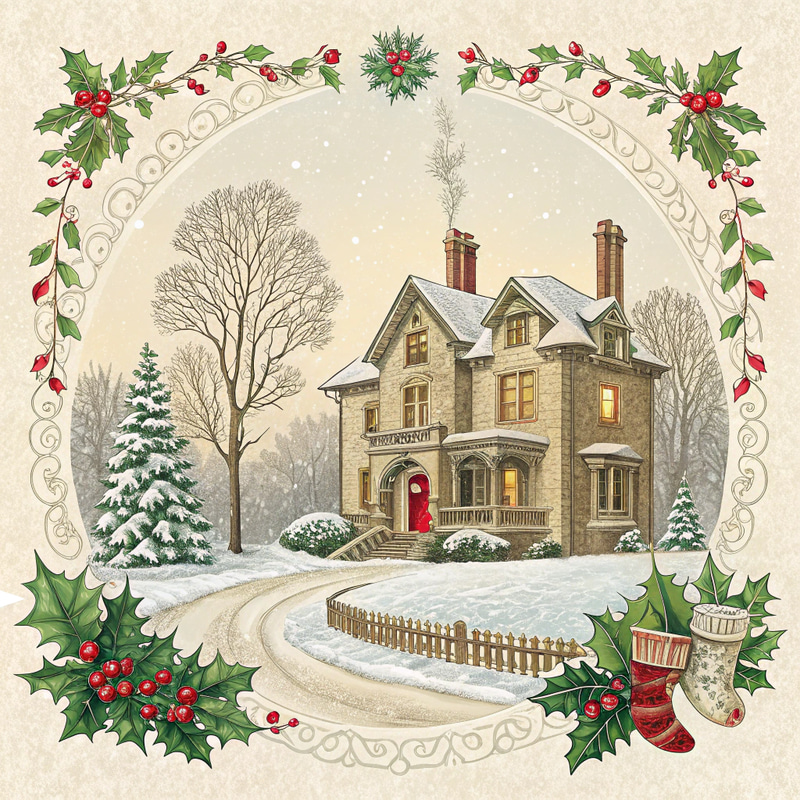 Victorian Style Christmas Cards Victorian Style Christmas Cards