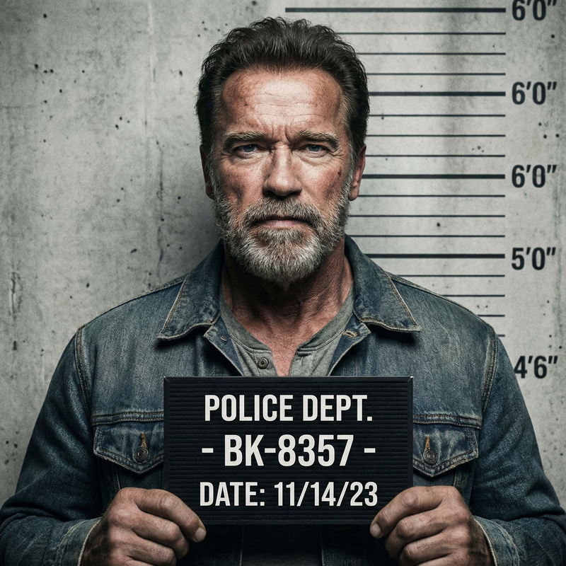 Rugged Middle-Aged Man Mugshot Rugged Middle-Aged Man Mugshot
