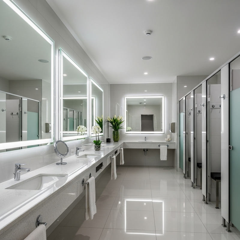 Stylish Women's Gym Toilets & Changing Rooms Stylish Women's Gym Toilets & Changing Rooms