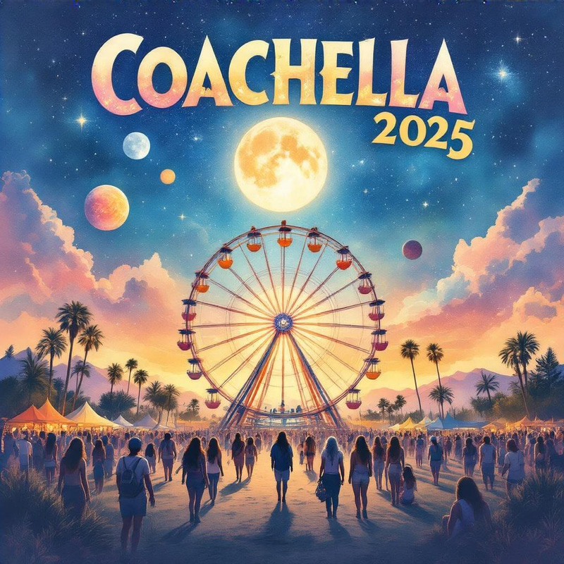 Coachella 2025 Poster: A Cosmic Music Journey Coachella 2025 Poster: A Cosmic Music Journey
