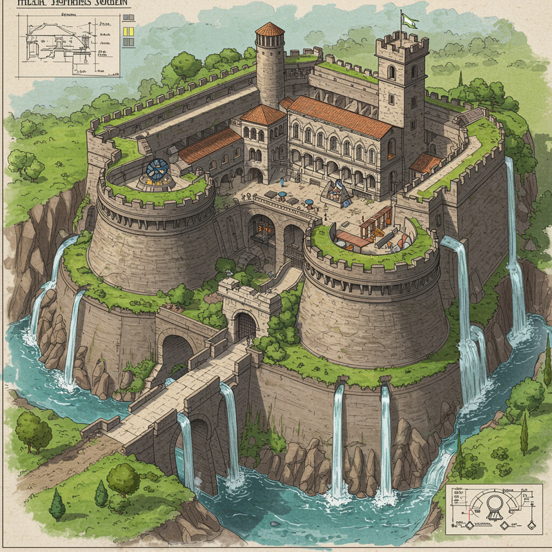 Detailed Cutaway of Italian Fortresses | High Res 8K Detailed Cutaway of Italian Fortresses | High Res 8K