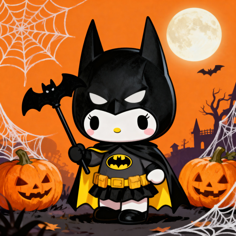 My Melody as Batman: Halloween Costume Inspiration My Melody as Batman: Halloween Costume Inspiration