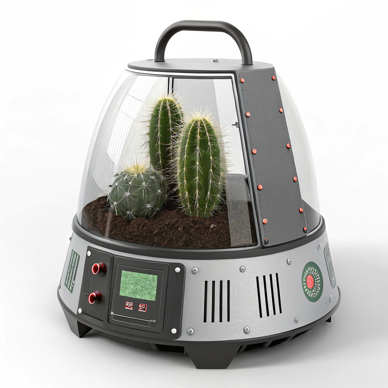 Compact Sci-Fi Backpack Unit for Cactus Care Compact Sci-Fi Backpack Unit for Cactus Care