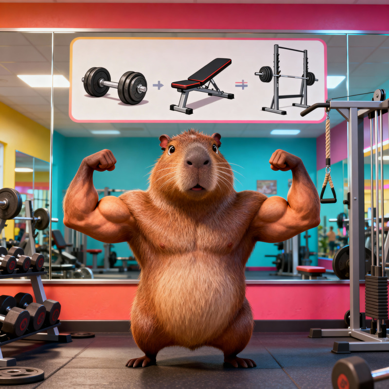 Strong Capybara Fitness: Gym Workout Routine Strong Capybara Fitness: Gym Workout Routine
