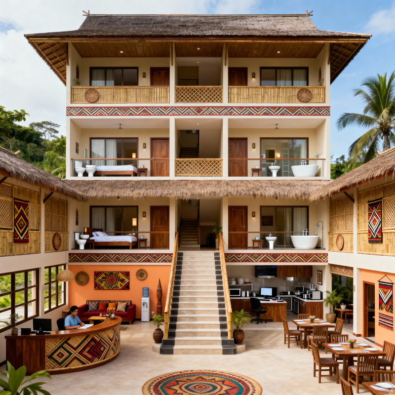 Filipino Culture Inspired 3-Floor Hotel Design Filipino Culture Inspired 3-Floor Hotel Design