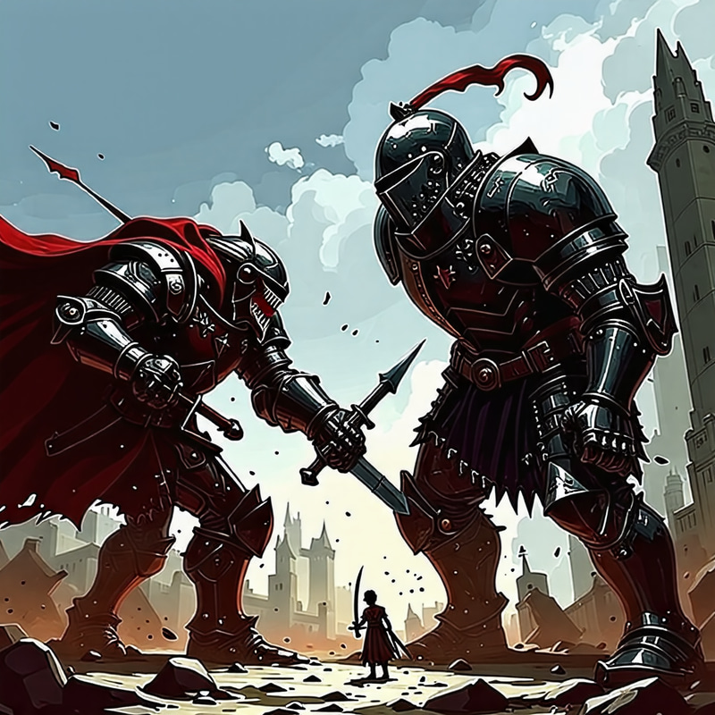 Small Strong Knight vs Gigantic Killer Small Strong Knight vs Gigantic Killer