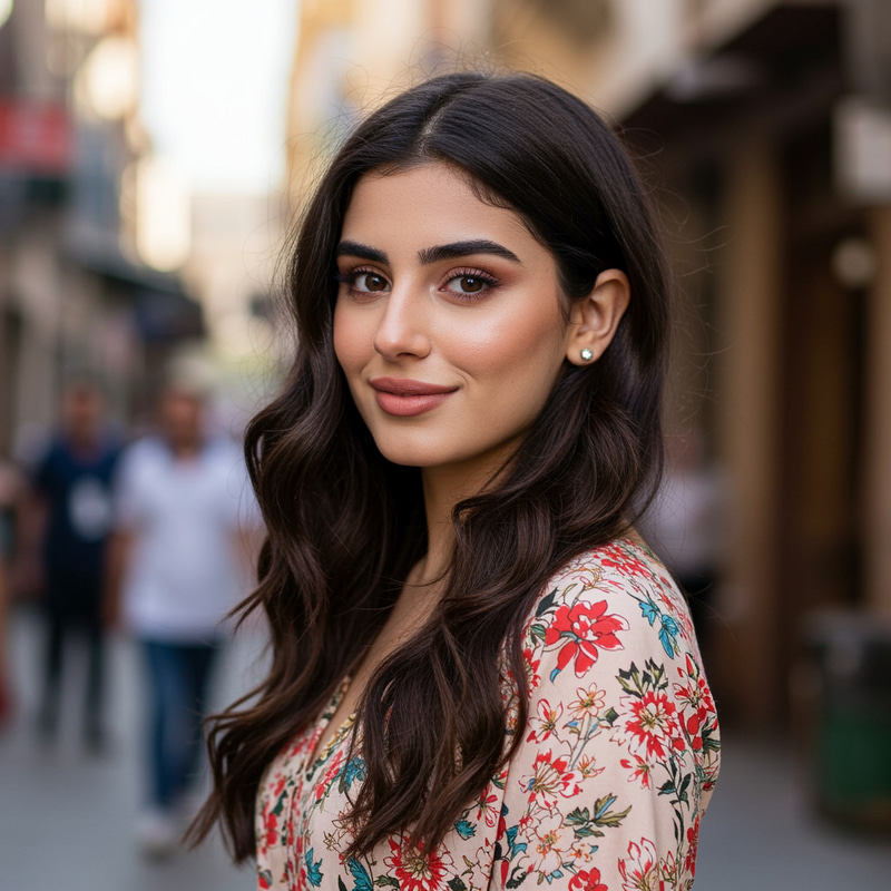 21-Year-Old Brunette Arab Beauty