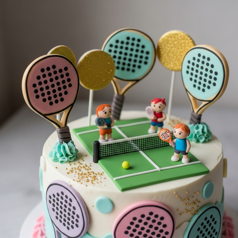 Delicious Padel Theme Cake for Sports Lovers Delicious Padel Theme Cake for Sports Lovers
