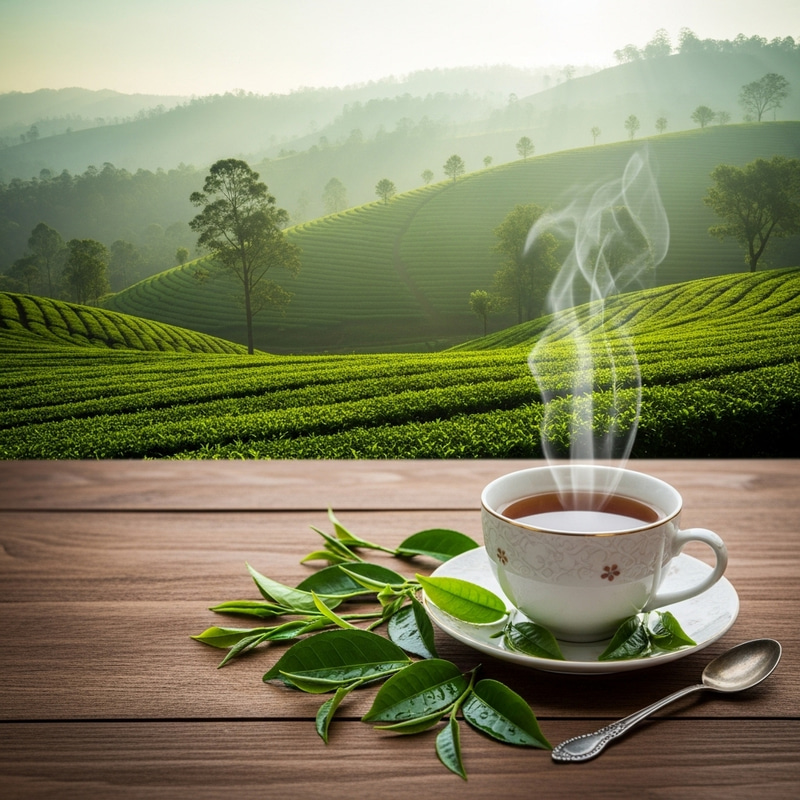 Calming Sri Lankan Tea Estate Background Image Calming Sri Lankan Tea Estate Background Image