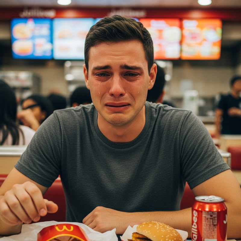 27-Year-Old Man Crying at Jollibee 27-Year-Old Man Crying at Jollibee