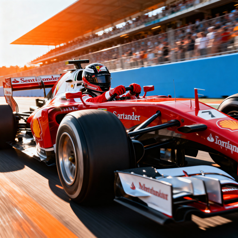 F1 Driver in a High-Performance Race Car F1 Driver in a High-Performance Race Car