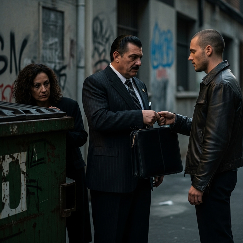 Hidden Persona Observes Drug Deal in Alley Hidden Persona Observes Drug Deal in Alley