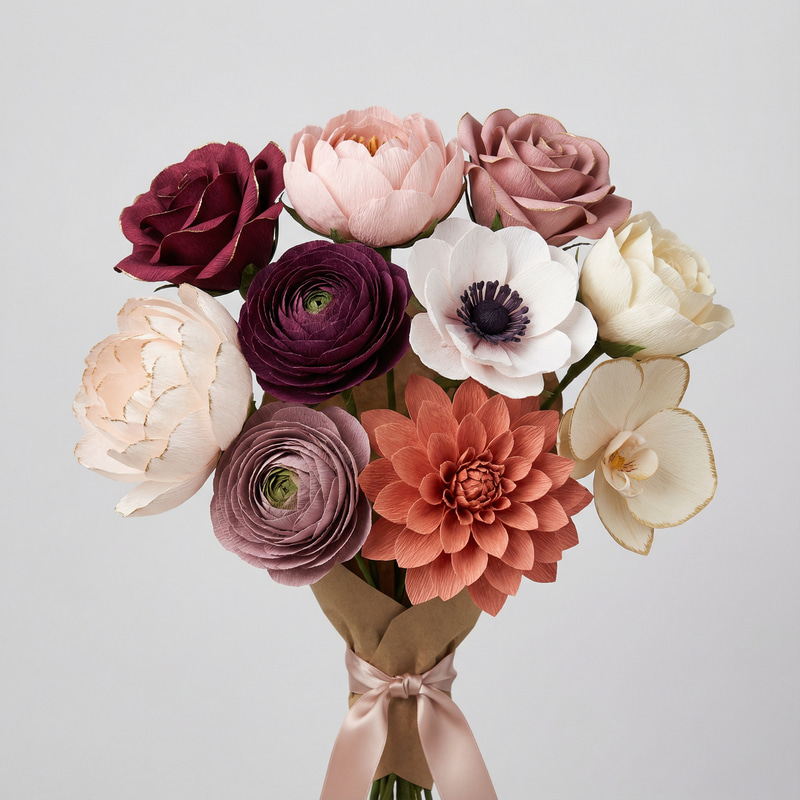 Elegant Handmade Paper Flower Bouquet