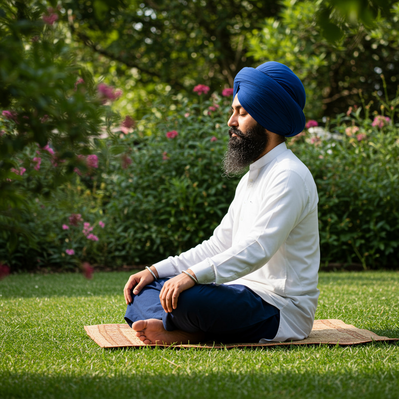 Sikh Meditating: Embrace Peace & Spiritual Growth Sikh Meditating: Embrace Peace & Spiritual Growth
