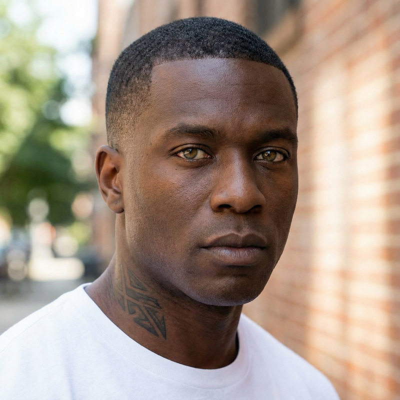 Stylish Portrait of a Handsome African American Man