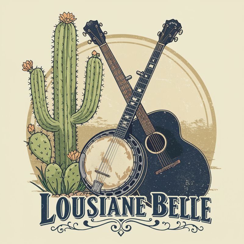 Elegant Tramp Logo T-Shirt | Louisiana Belle Design