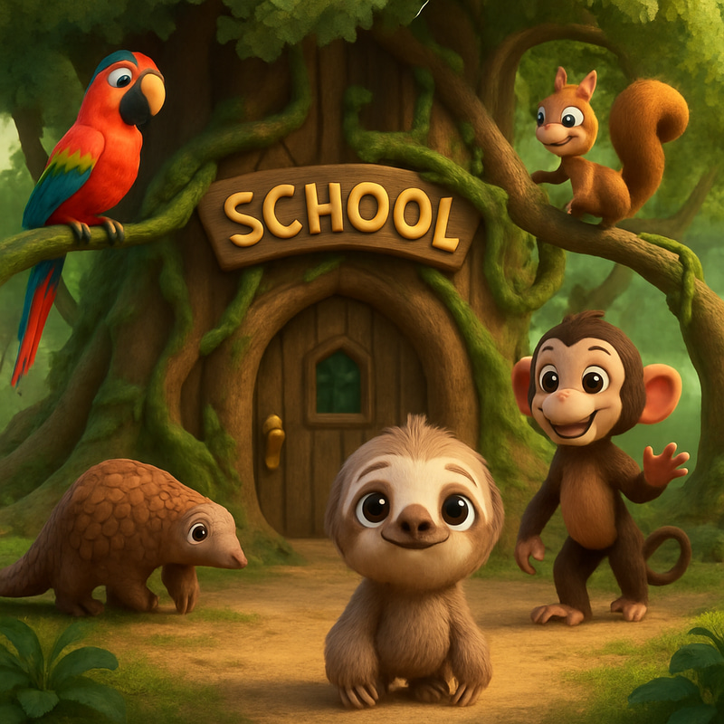 3D Disney Animal School of Vines and Trees 3D Disney Animal School of Vines and Trees