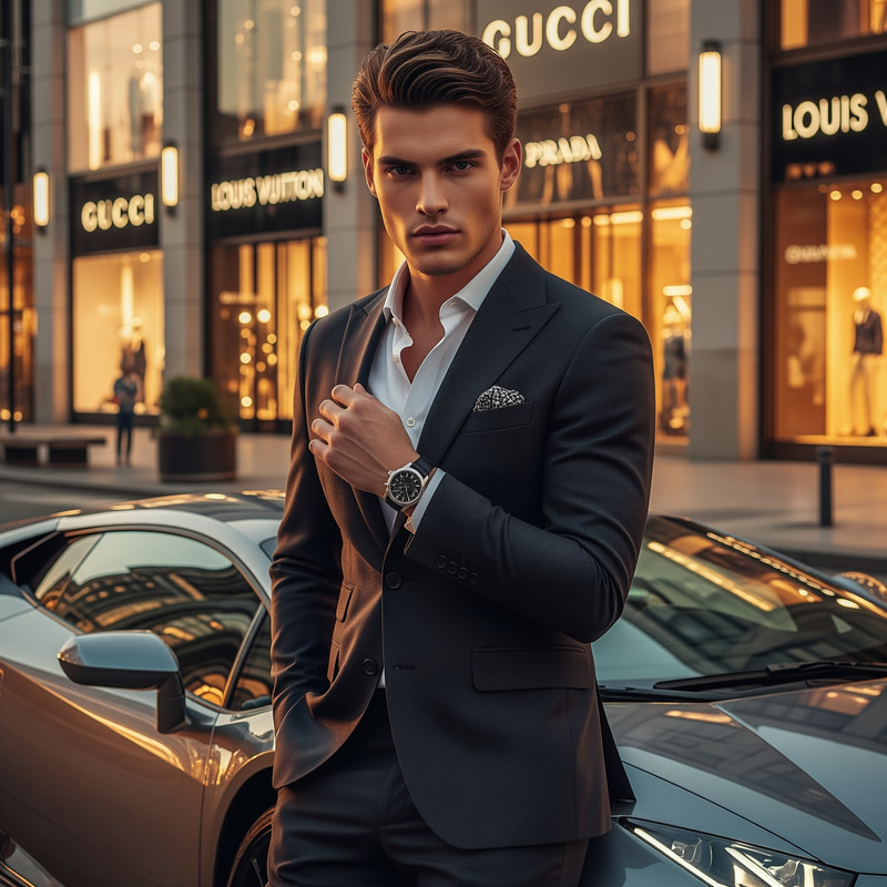 Stylish Portrait of a Luxury Lifestyle Stylish Portrait of a Luxury Lifestyle
