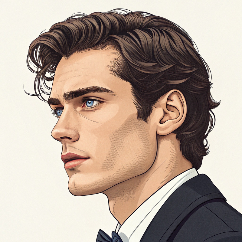 Handsome Man with Golden Ratio Features Handsome Man with Golden Ratio Features