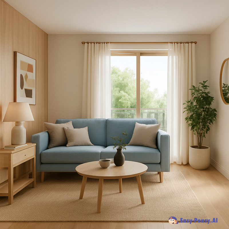 Modern Living Room Design with Light Wood Colors Modern Living Room Design with Light Wood Colors