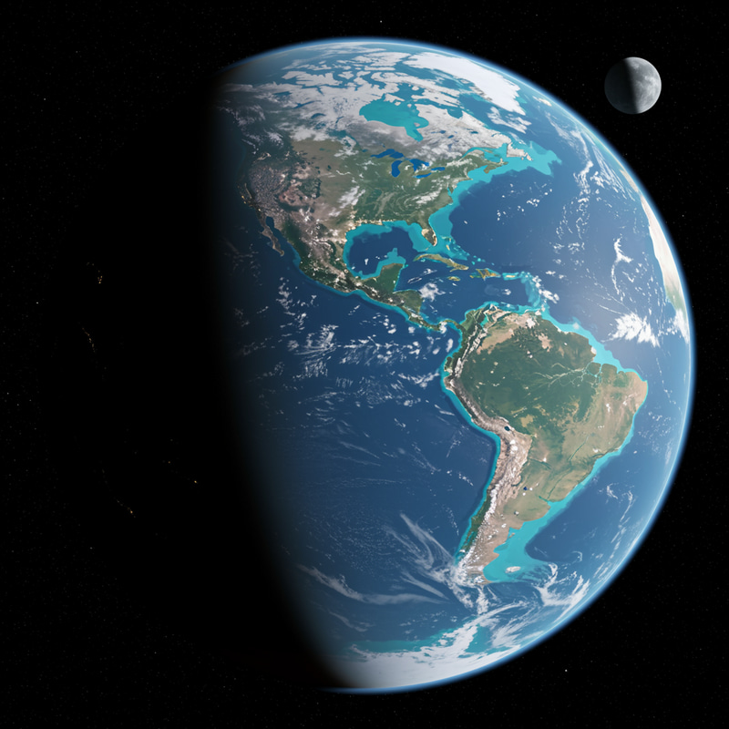 Explore an Earth-Like Water World with Unique Continents Explore an Earth-Like Water World with Unique Continents