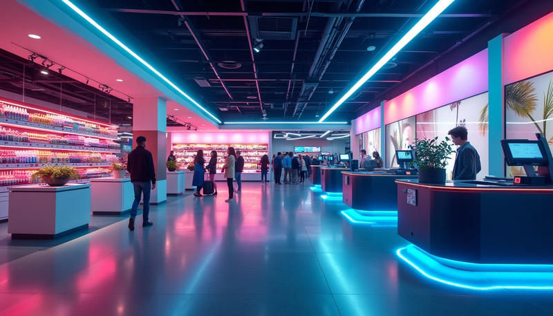 Modern Retail Environment with Self-Checkout Innovation Modern Retail Environment with Self-Checkout Innovation