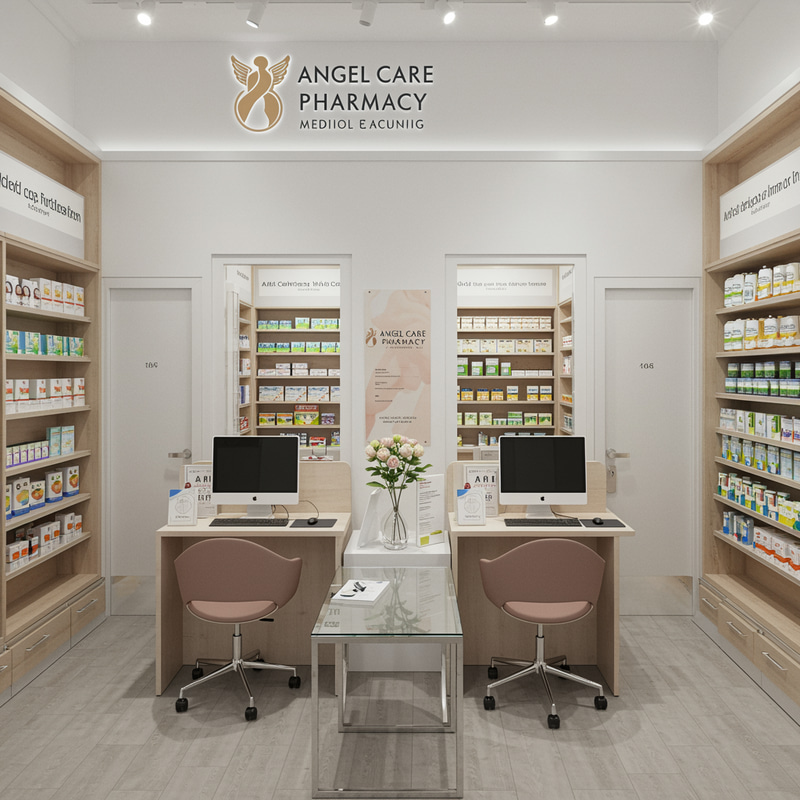 Angel Care Pharmacy Design: 8x8m Layout & Features Angel Care Pharmacy Design: 8x8m Layout & Features