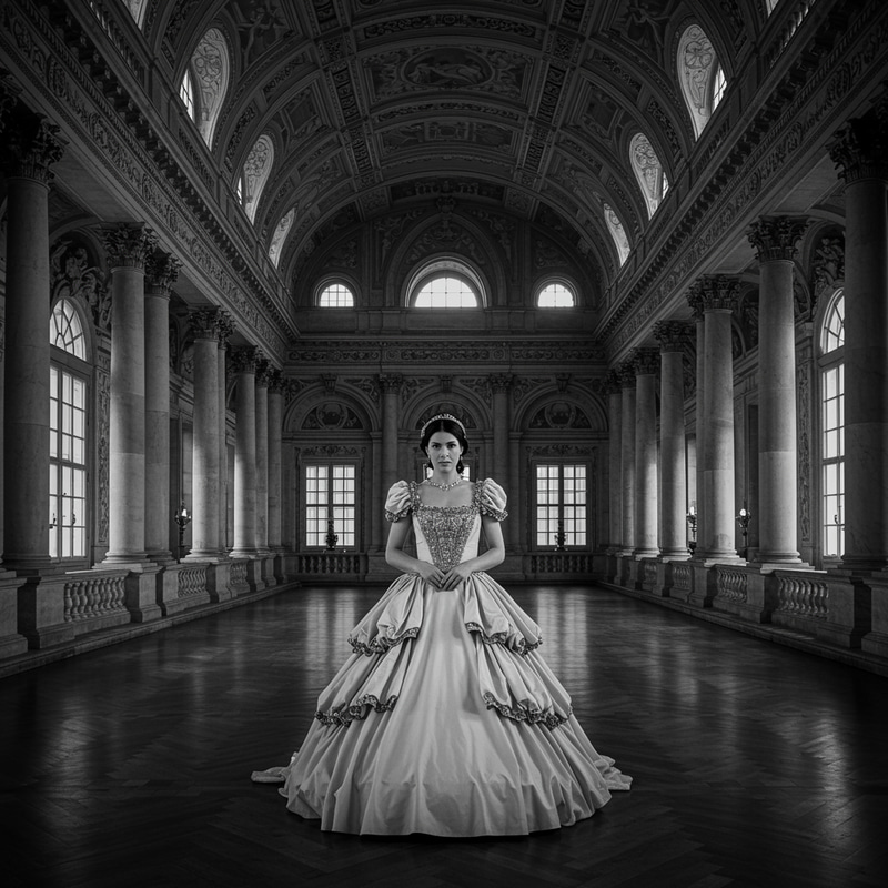 Elegant Royal Palace with a Princess