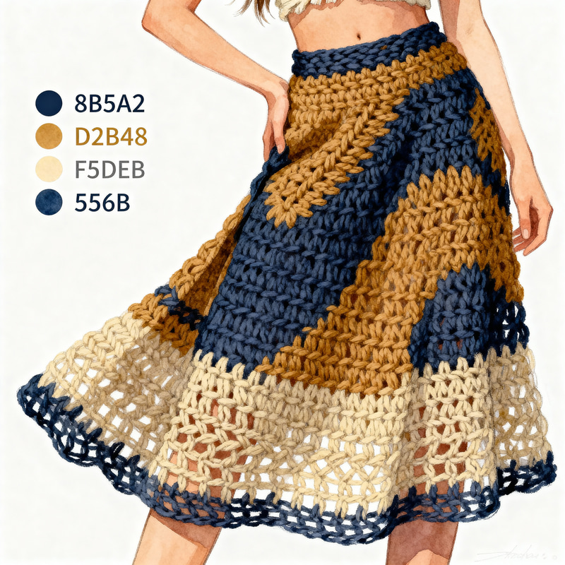 Paleolithic Crochet Skirt Design for Women Paleolithic Crochet Skirt Design for Women