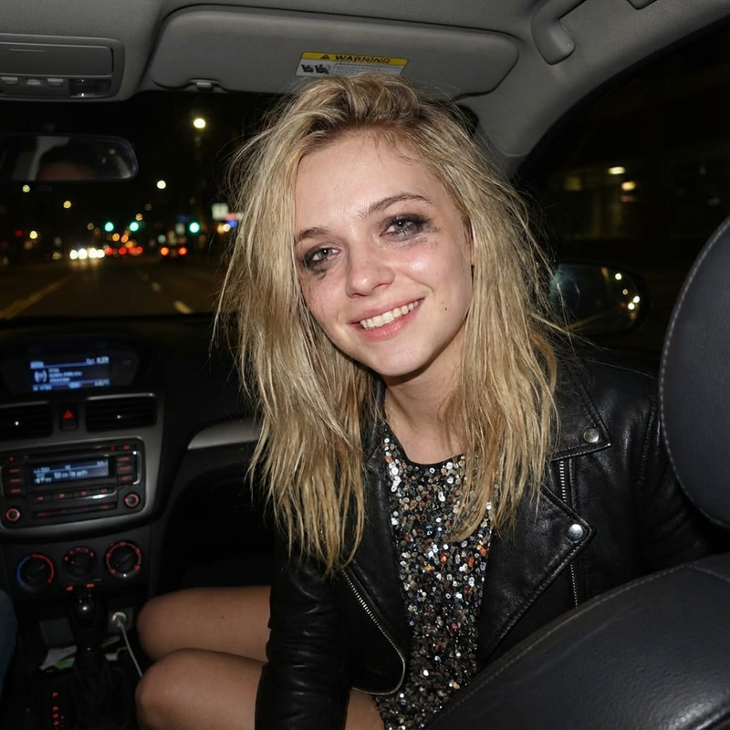 Blonde Woman's Night Out Selfie | 18 Years Old Blonde Woman's Night Out Selfie | 18 Years Old