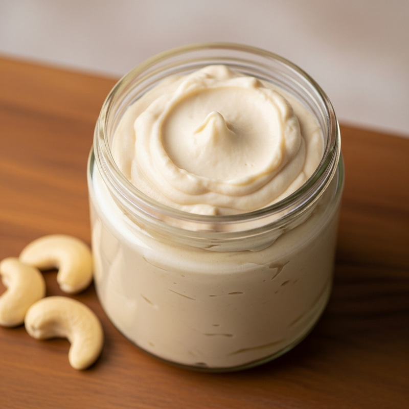 Cashew Nut Cream in Glass Jar Cashew Nut Cream in Glass Jar