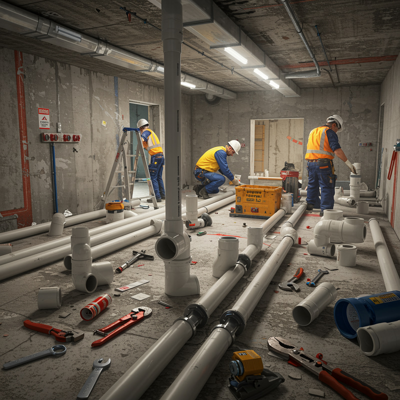 Detailed Plumbing Project in 4K: Installation Insight Detailed Plumbing Project in 4K: Installation Insight