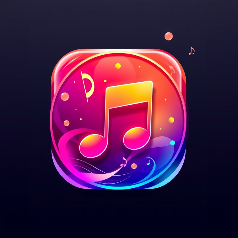 Dhamaka Music App Icon Design - Vibrant & Modern Dhamaka Music App Icon Design - Vibrant & Modern