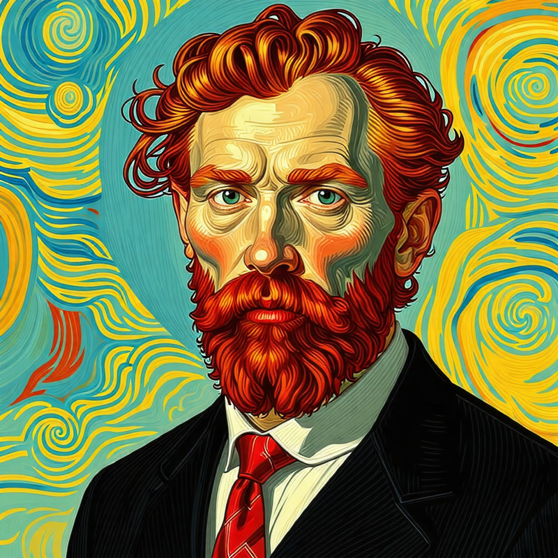 Vincent van Gogh Modern Business Professional Image Vincent van Gogh Modern Business Professional Image