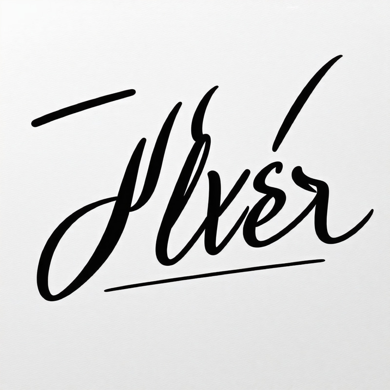 Elegant Cursive Signature - JB Oliver