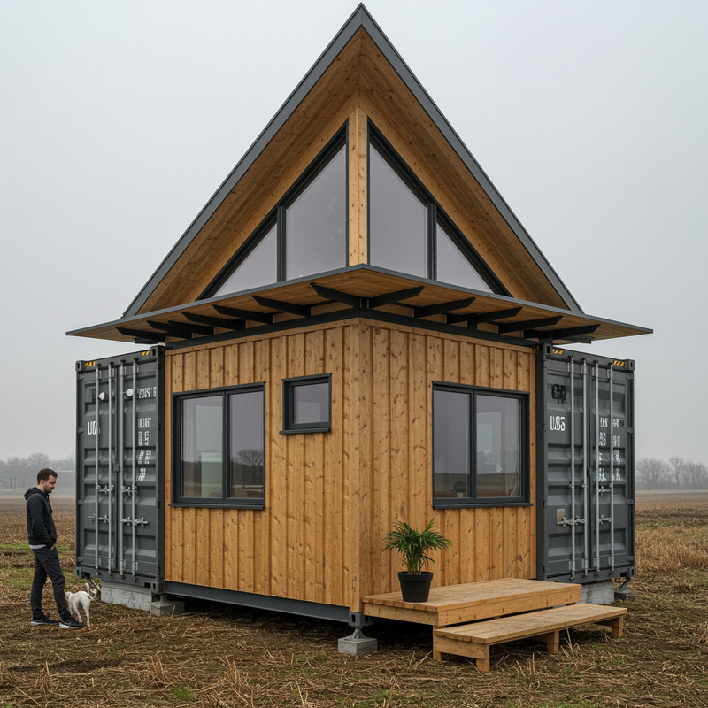 Stylish Tiny Home with Shipping Containers Design Stylish Tiny Home with Shipping Containers Design