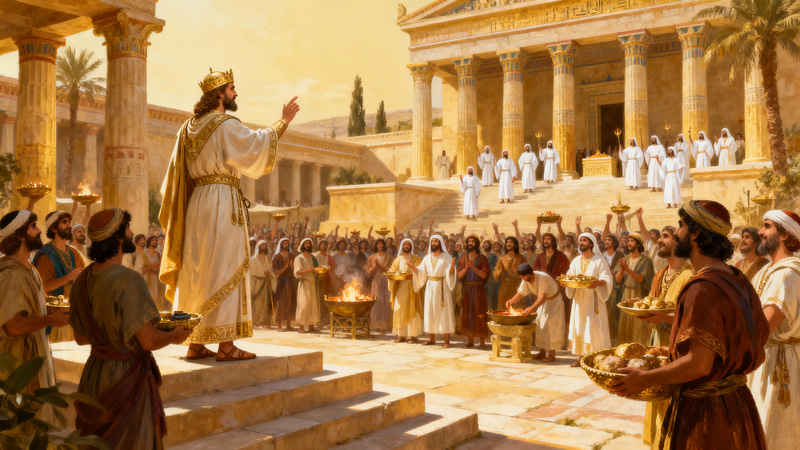 King Hezekiah Celebrates Passover in Jerusalem King Hezekiah Celebrates Passover in Jerusalem