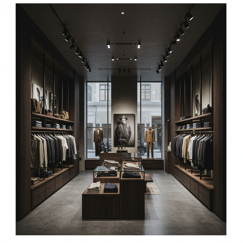 Men's Clothing Store Design Inspiration