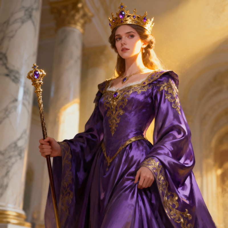 Regal Elegance: A Stunning Queen's Portrait